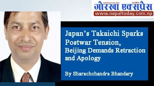 Japan’s Takaichi Sparks Postwar Tension, Beijing Demands Retraction and Apology