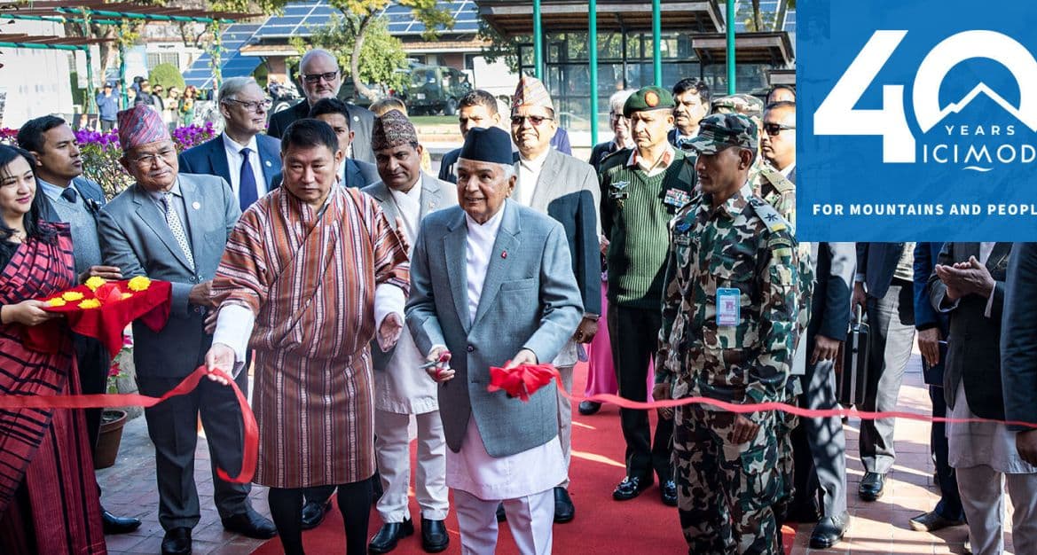 President of Nepal, attends celebrations to mark 40 years of ICIMOD