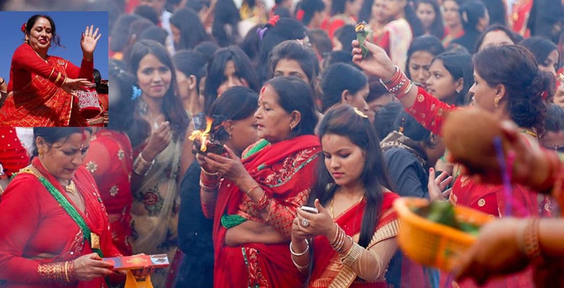 तीज पर्व नाच्दै, पूजाआजा