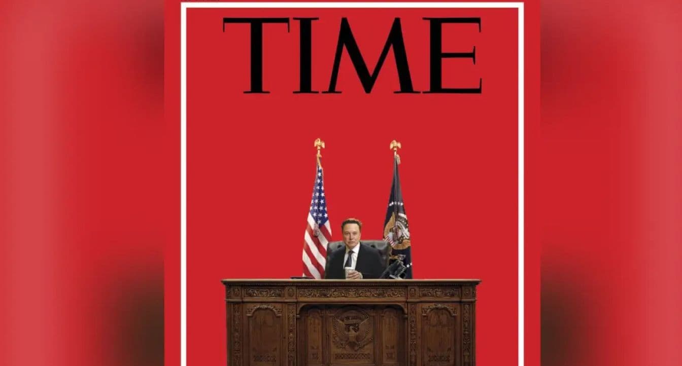 The Real Power? Time Features Elon Musk Behind Oval Office Desk