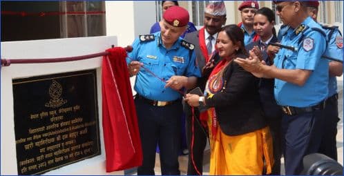 प्रहरी महानिरीक्षकबाट नवनिर्मित भवन उद्‌घाटन