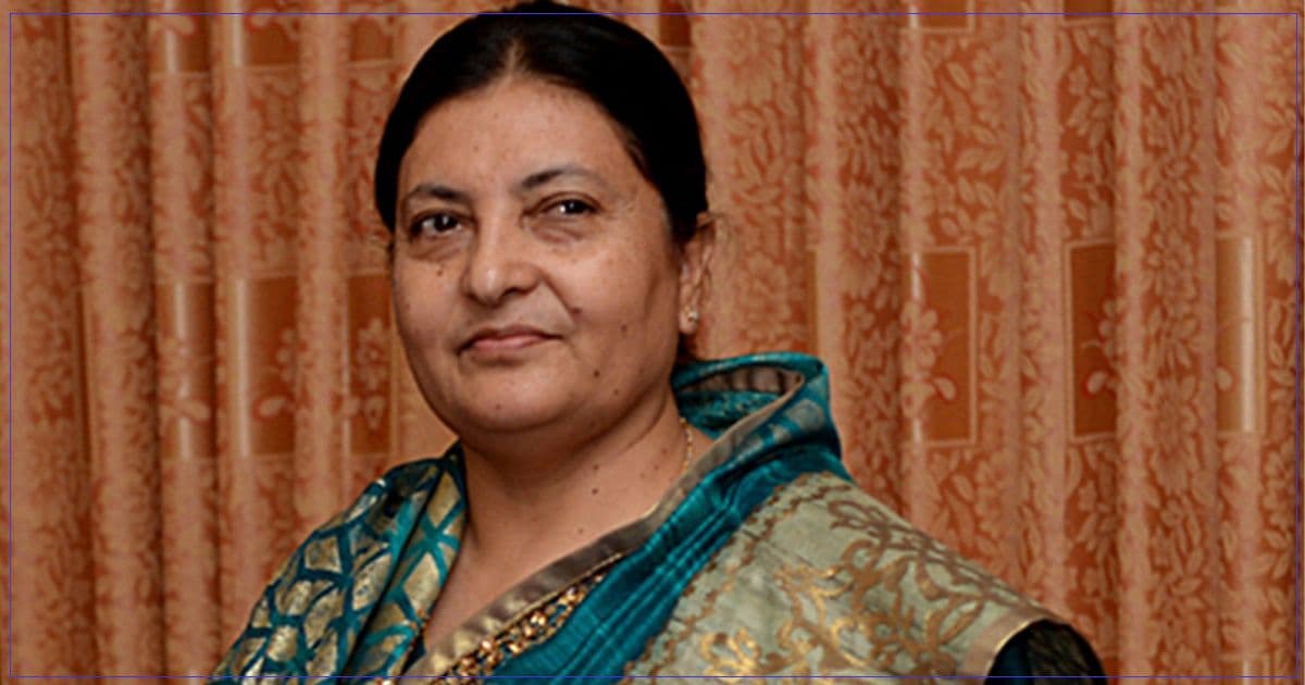 पूर्वराष्ट्रपति भण्डारी चीन भ्रमणमा जाँदै
