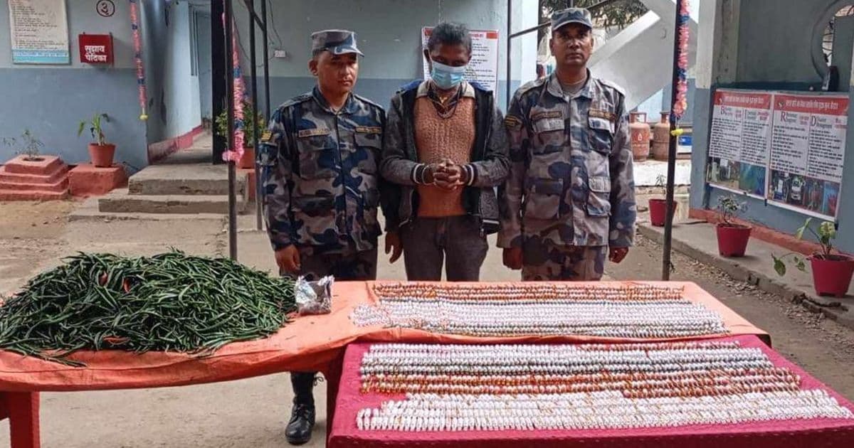 खुर्सानीको बोराभित्र लागूऔषध एकजना पक्राउ