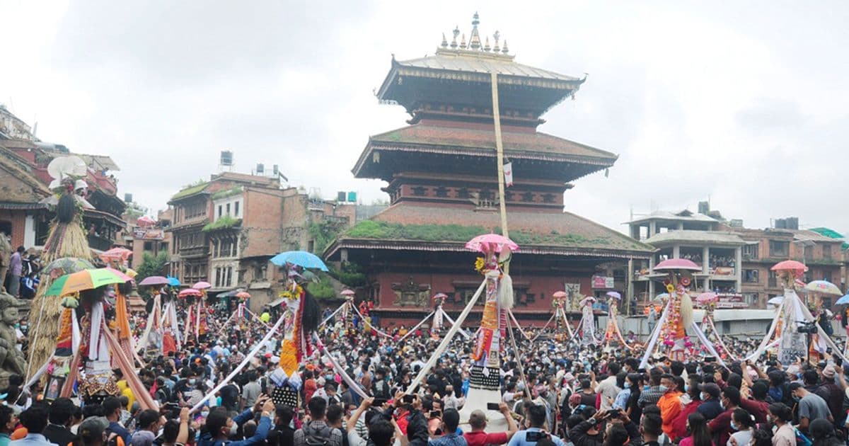 भक्तपुरमा घिन्ताङघिसीसँगै गाईजात्रा सुरु