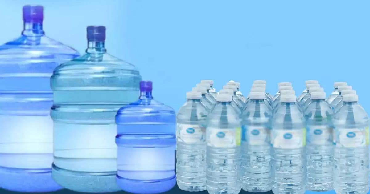 बोतलको पानी १६, जारको पानी ४७ रुपैयाँ