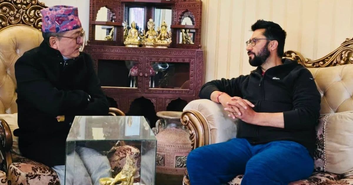 राप्रपाका अध्यक्ष लिङ्देन र रवि लामिछानेबीच भेटवार्ता