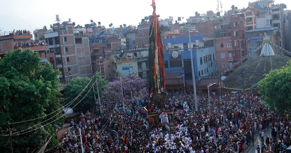 रातो मत्स्येन्द्रनाथको रथयात्रा शुरु