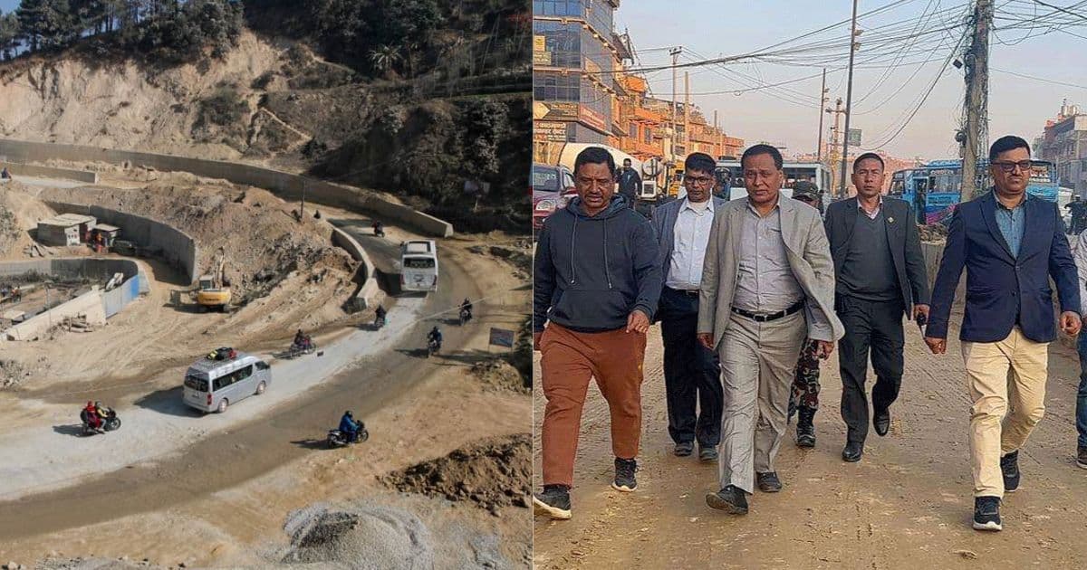 सूर्यविनाय-धुलिखेल सडक विस्तार तीव्रता दिन आग्रह