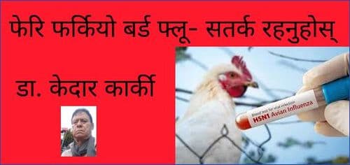 फेरि फर्कियो बर्ड फ्लू- सतर्क रहनुहोस्
  डा. केदार कार्की 