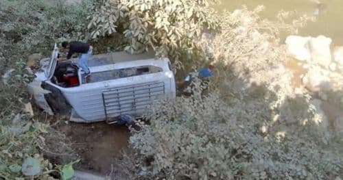 सिन्धुलीमा ईभी गाडी दुर्घटना  ६ जना घाइते