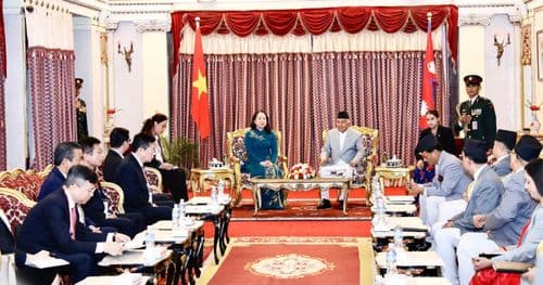 राष्ट्रपति पौडेल र भियतनामकी उपराष्ट्रपति सुआनबीच भेटवार्ता