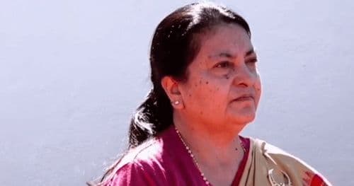 पूर्वराष्ट्रपति भण्डारी चीन भ्रमण सकेर स्वदेश फर्किंदै