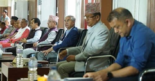 कांग्रेस पदाधिकारी बैठक बस्दै