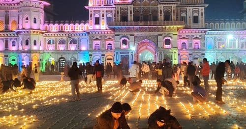 जनकपुरमा बलिदानी दिवस,एक लाख दीप प्रज्वलन