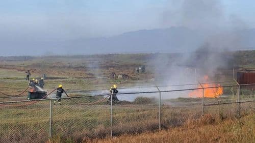 विमानस्थलमा आगलागी नियन्त्रण सम्बन्धी अभ्यास