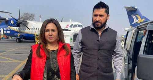 रवि कास्की जिल्ला अदालतमा उपस्थित हुँदै  