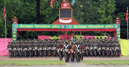 सेनामा भर्ना भएकाहरूकाे सैन्य आधार तालिम सम्पन्न