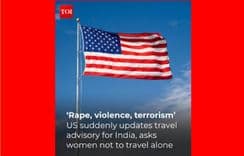 The US has issued a sudden level-2 travel  warning to India