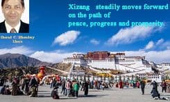 Xizang   steadily moves forward on the path of peace, progress and prosperity.