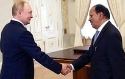 Ajit Doval, Said To Be Carrier Of Ukraine Peace Plan, Meets Putin