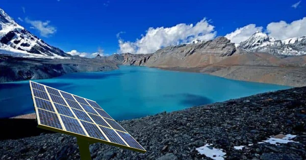 तिलिचो तालमा सौर्य ऊर्जाबाट विद्युत् आपूर्ति