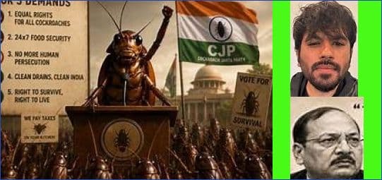 भारतमा ककरोच जनता पार्टीको सनसनी