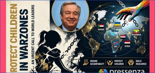 Sexual Violence against Children in Warzones: UN Secretary-General’s Urgent Warning Shakes Global Conscience