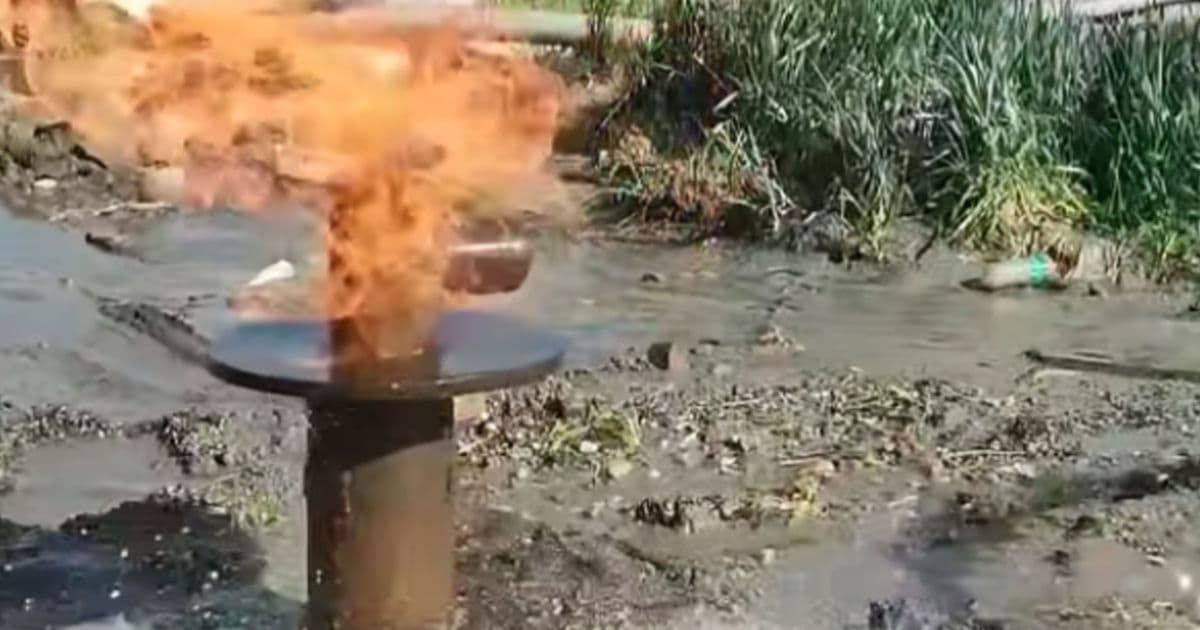 ललितपुरमा बोरिङबाट आगोको ज्वाला निस्कियो