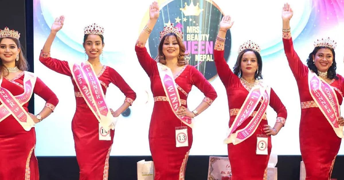 वर्षा कुँवरलाई ‘मिसेस ब्युटी क्विन’उपाधि