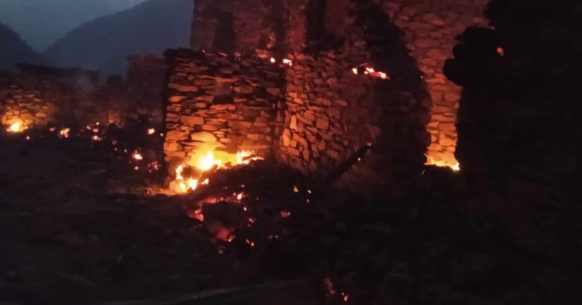 काठमाडौंकाे भीमसेनस्थान नजिकै भीषण आगलागी