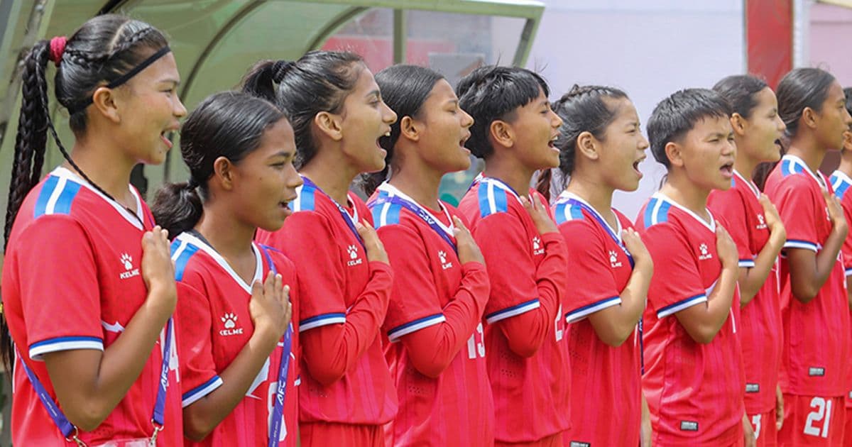 महिला यू-२० एसियन कप छनोटका लागि नेपालले उत्तर कोरियासँग खेल्दै