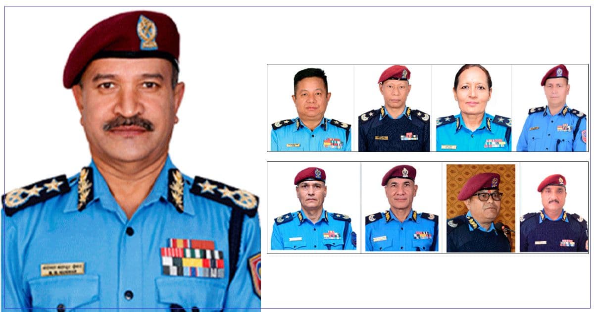 आईजी बसन्तबहादुर कुँवरसँगै ९ प्रहरी अधिकारी अनिवार्य अवकाशमा जाँदै