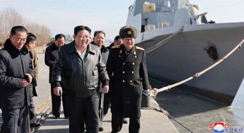 Comrade Kim Jong Un Gives Field Guidance to Nampho Dockyard