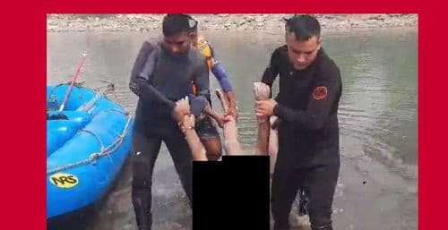 नुहाउने क्रममा नदीमा डुवेर
बेपत्ताको शव फेला