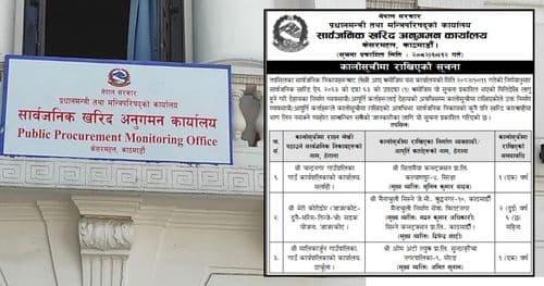 चार वटा निर्माण कम्पनी कालोसूचीमा