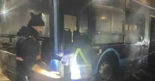 चक्रपथ परिक्रमा गर्ने इभी बसमा आगलागी