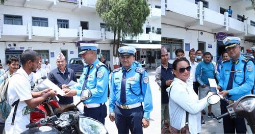 हराएका सवारी साधन सम्बन्धित व्यक्तिलाई हस्तान्तरण