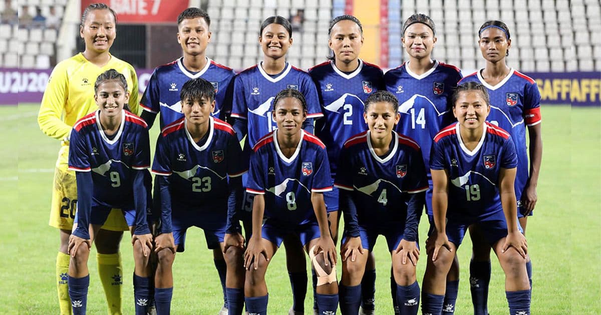 साफ यू–२० महिला फुटबलमा दाश्राे पटक नेपाल र श्रीलंका खेल्दै